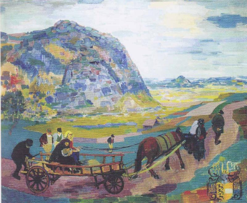 Felix Esterl Painting in memoriam of the Carinthian Plebiscite Germany oil painting art